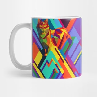 Trippy Abstract Cat Mug